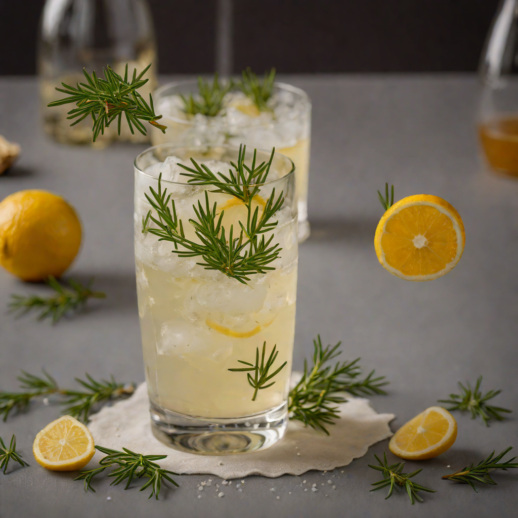 Herb-Infused Gin Sour with Rosemary Foam