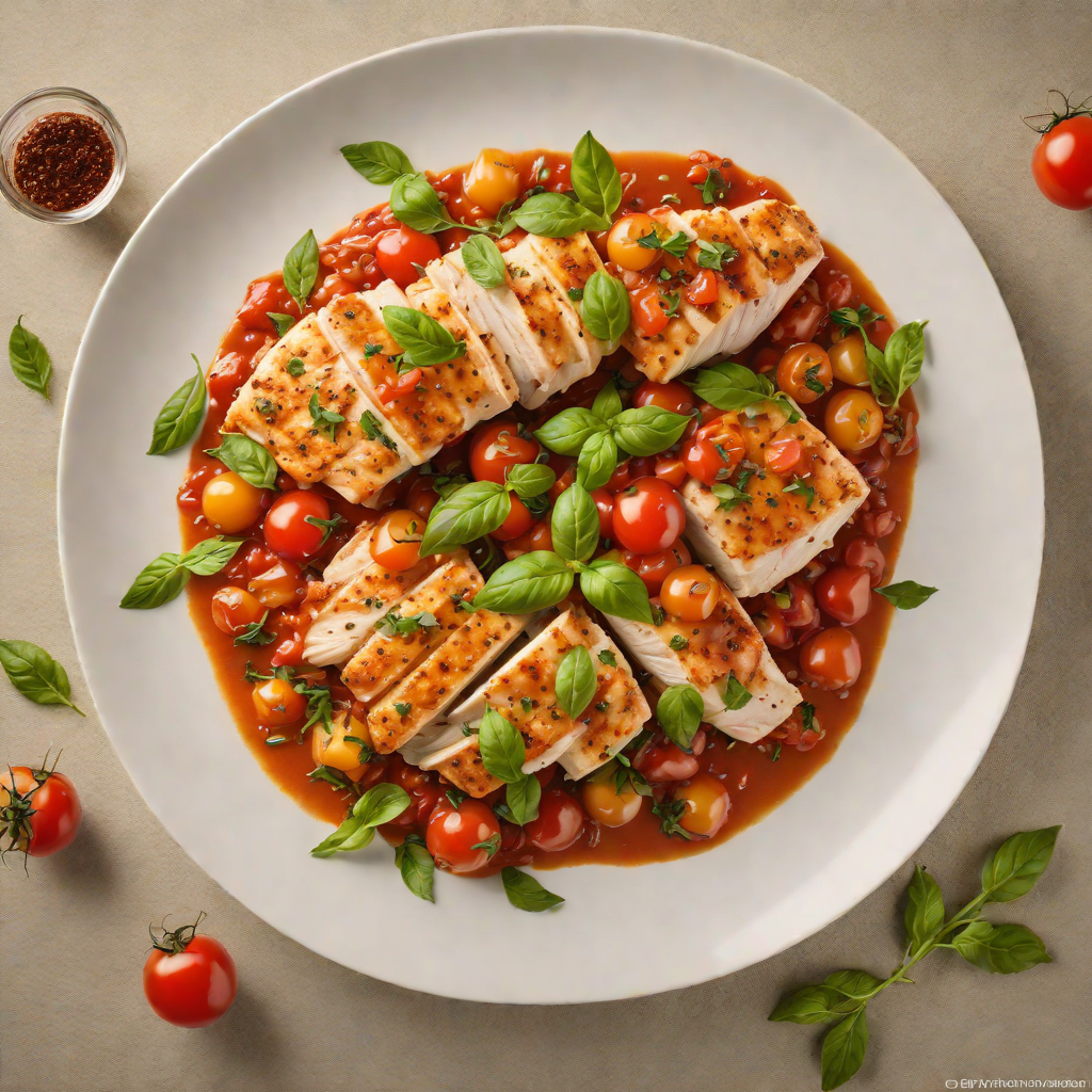 Pan-Seared Chicken with Market-Fresh Tomato and Basil Sauce