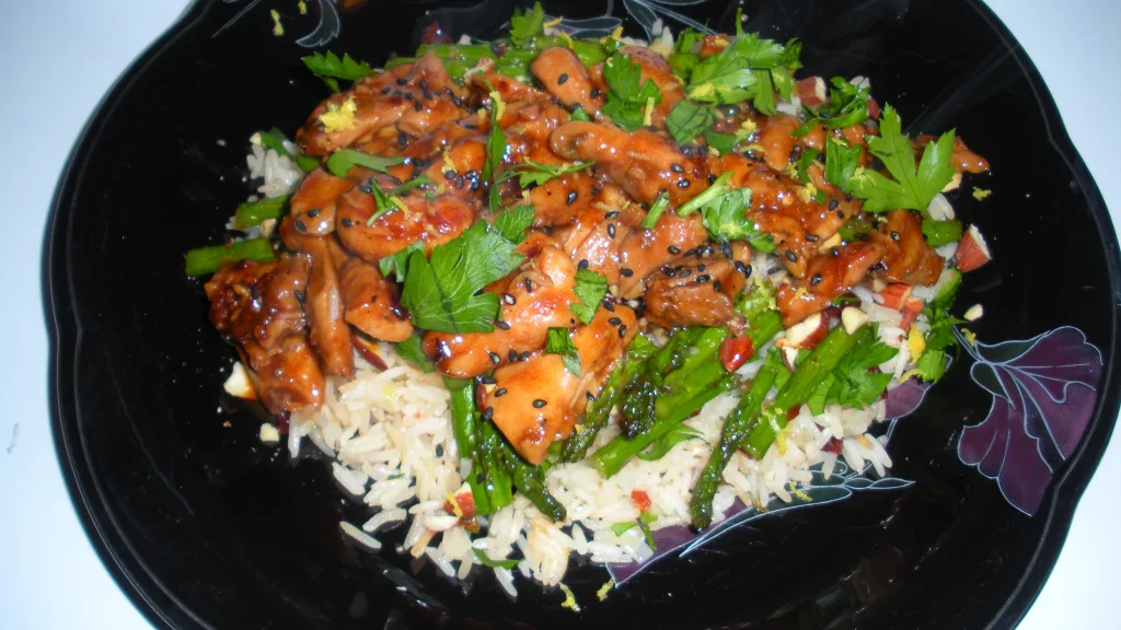 Honey-Glazed Lemon Chicken with Roasted Asparagus