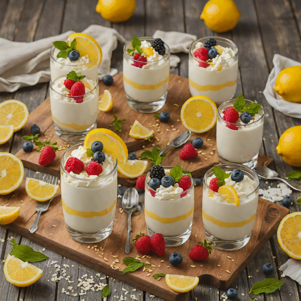 No-Bake Lemon Yogurt Cheesecake Parfaits