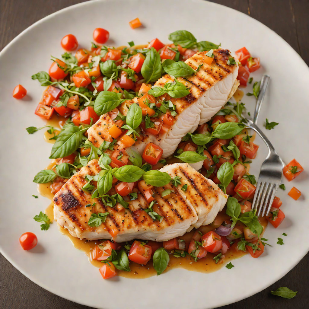 Pan-Seared Chicken with Market-Fresh Tomato and Basil Relish
