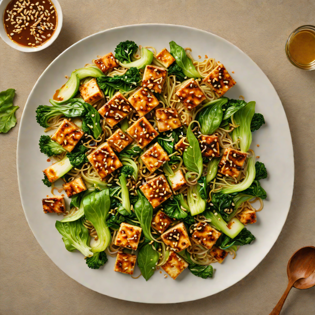 Miso-Marinated Tofu and Bok Choy Stir Fry