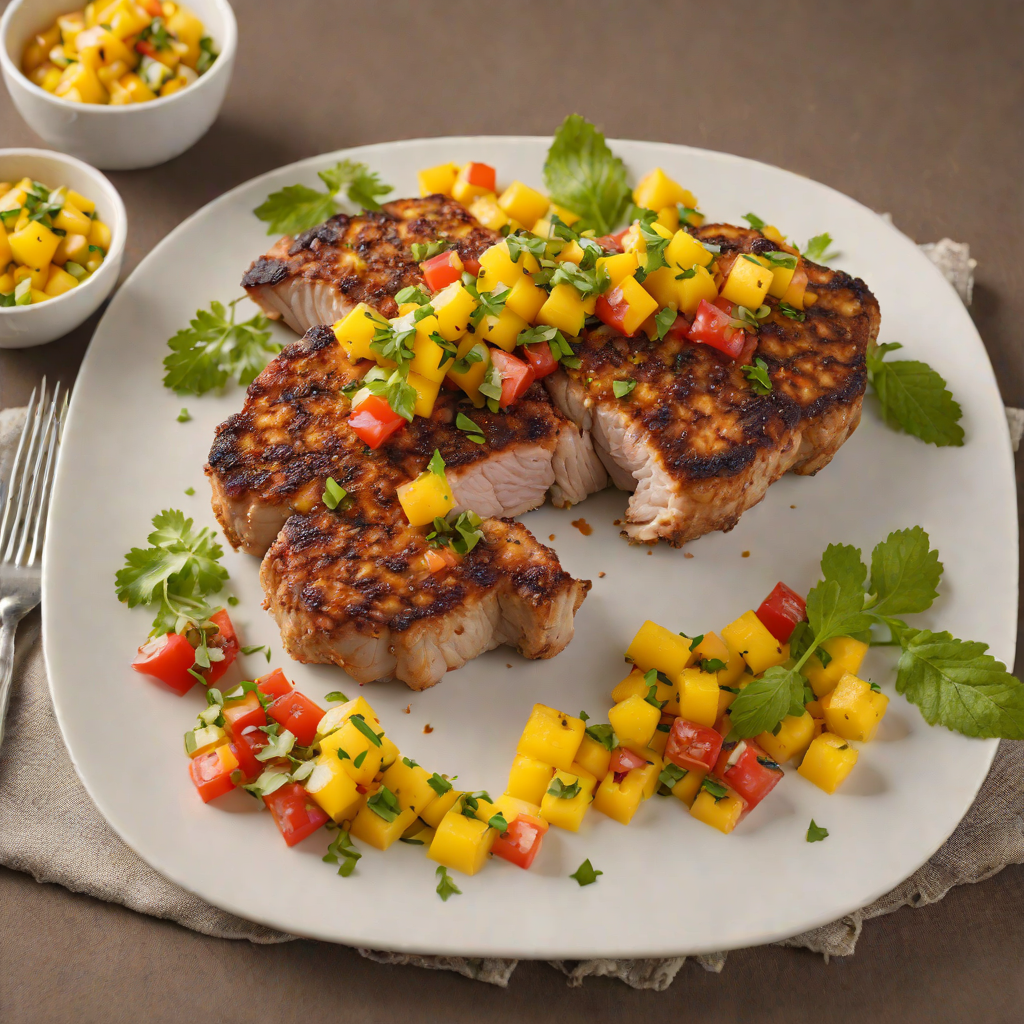 Chili-Crusted Pork Chops with Mango Salsa