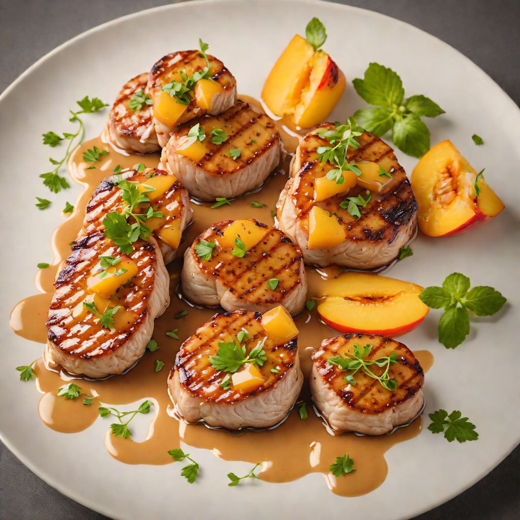 Pan-Seared Pork Medallions with Peach Glaze