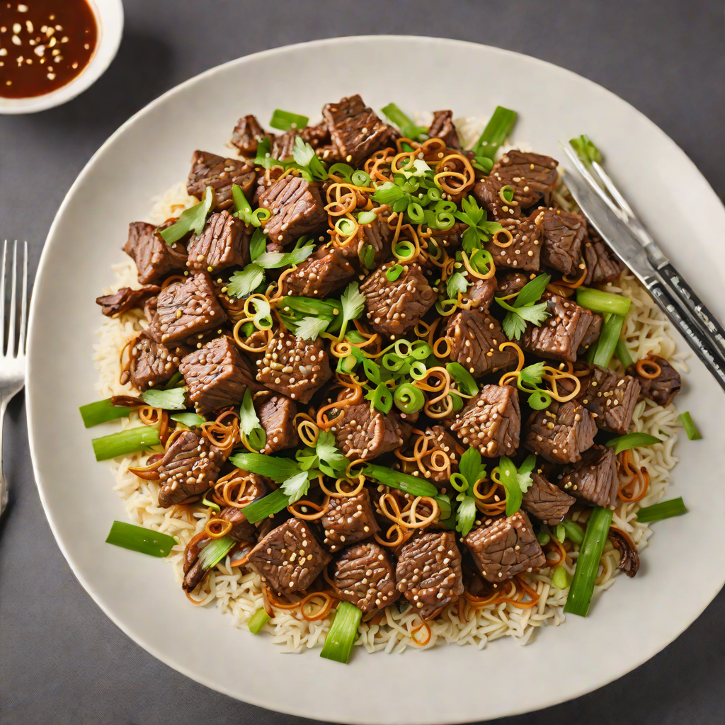 Sautéed Ginger Beef with Five-Spice and Scallions