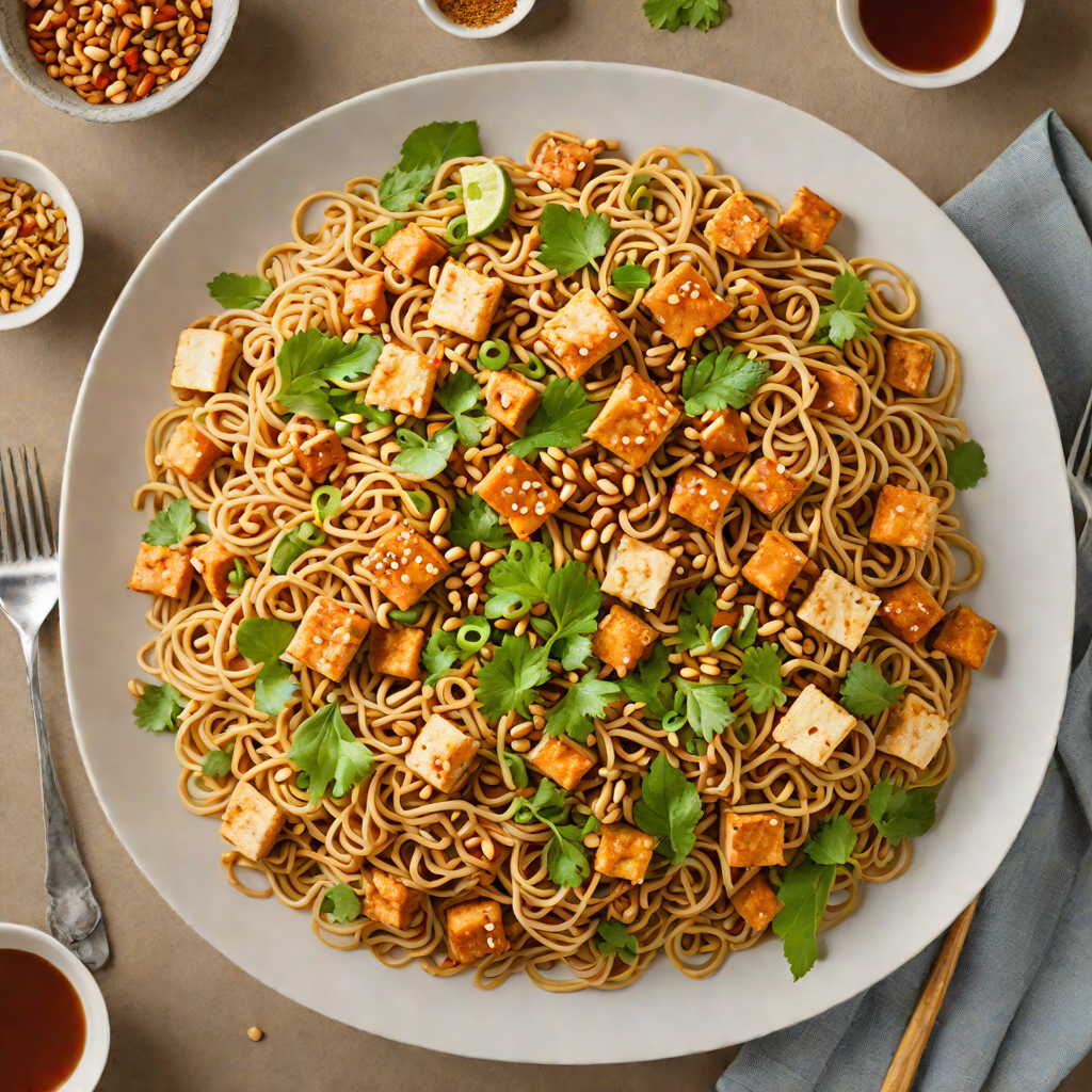 One-Pot Spicy Thai Peanut Noodles with Tofu