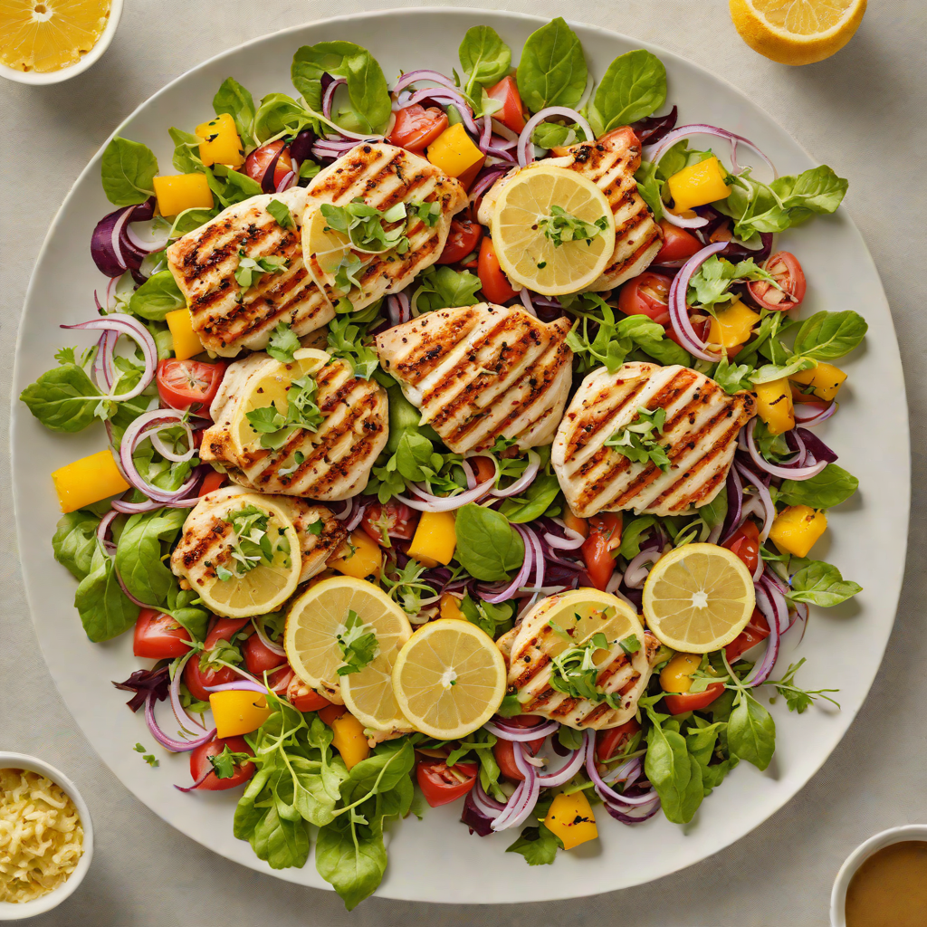 Grilled Citrus-Herb Chicken with Seasonal Market Salad