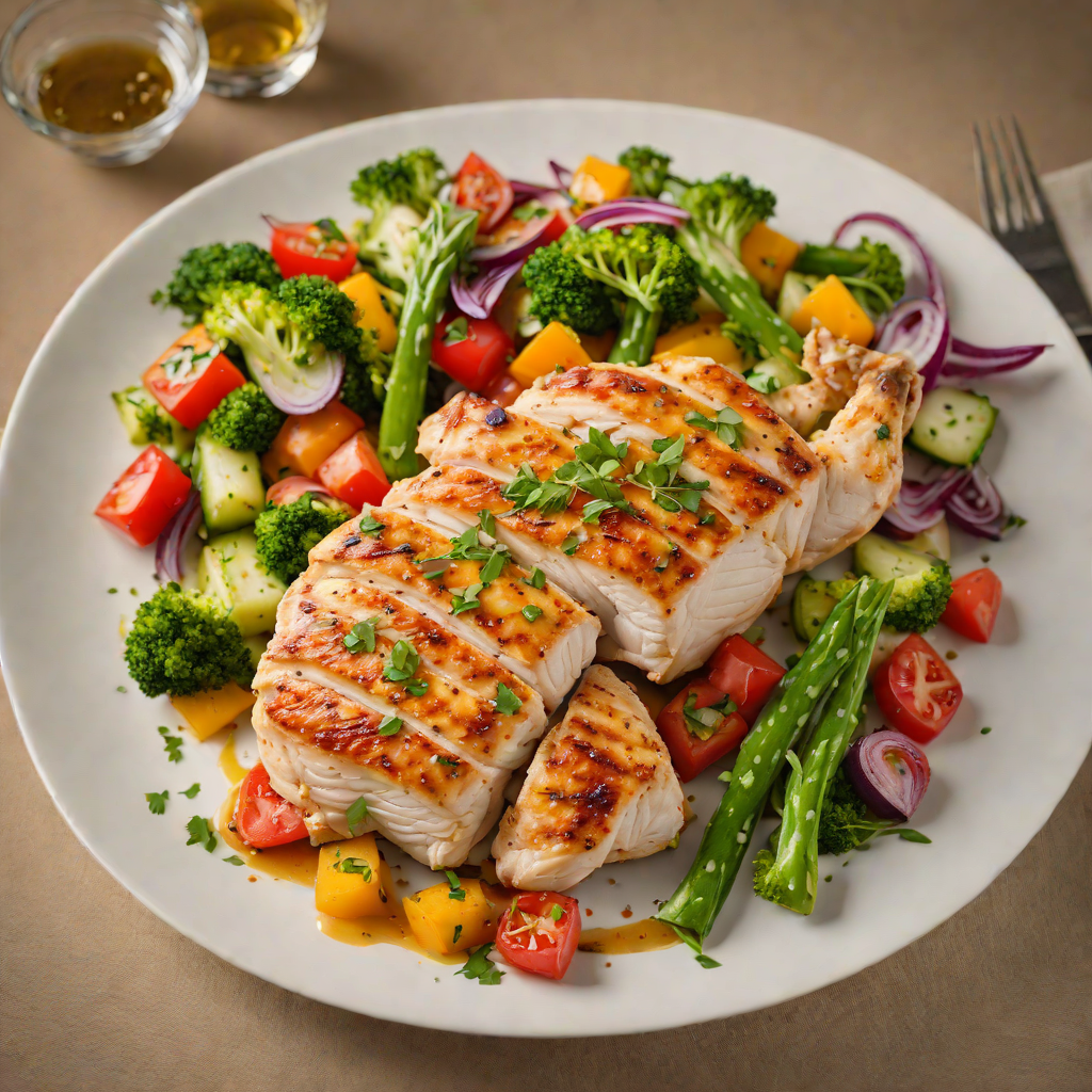 Pan-Seared Chicken with Market-Fresh Vegetable Medley