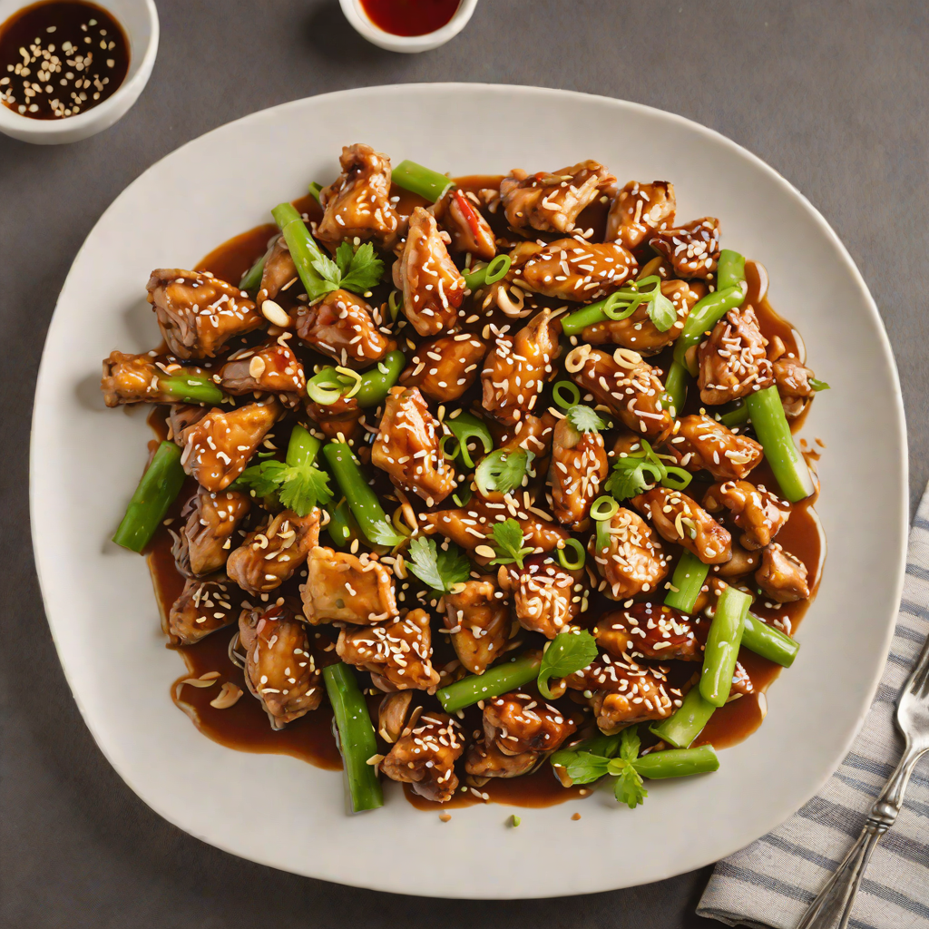 Stir-Fried Chicken with Garlic and No-Cache Soy Glaze