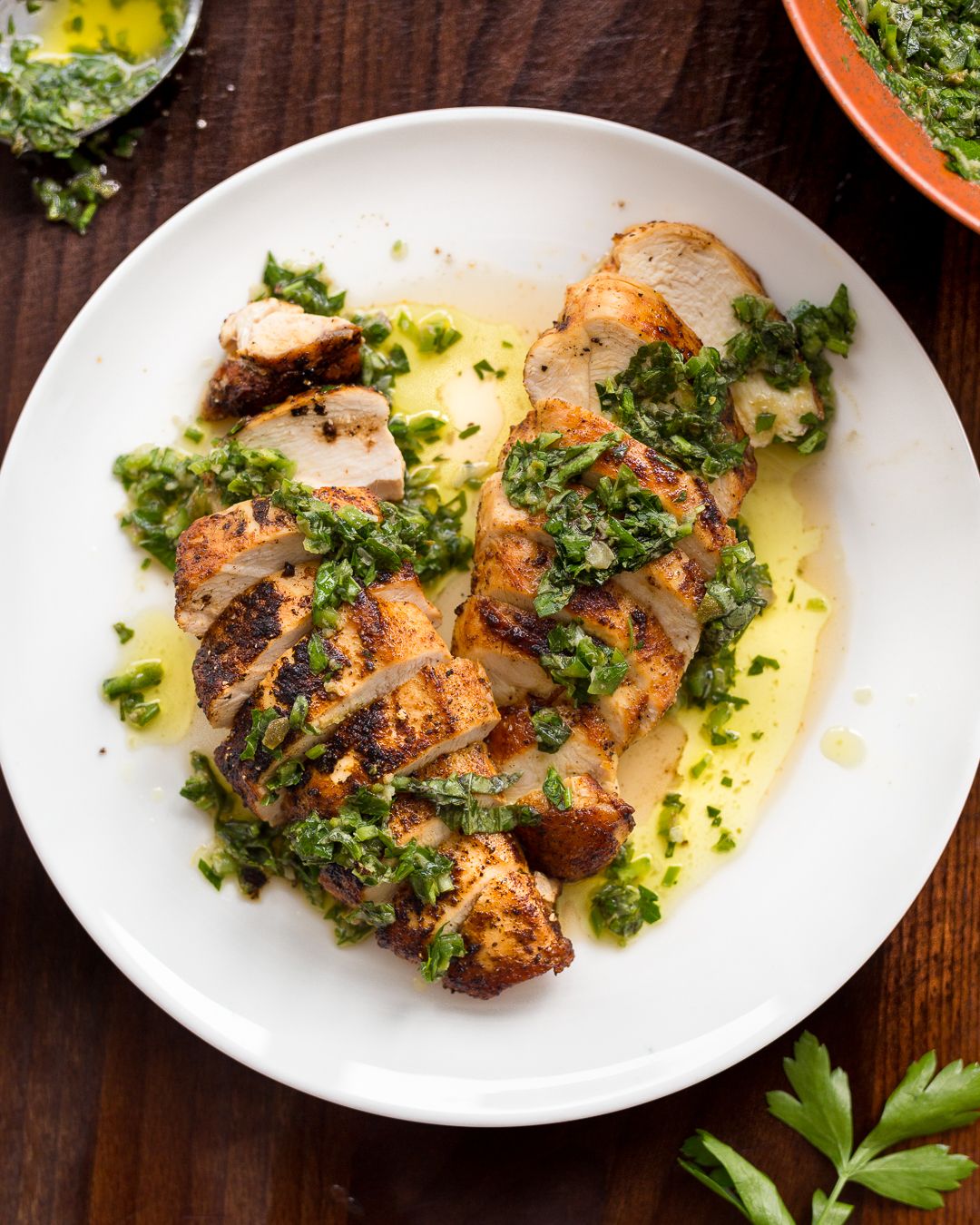 Pan-Seared Chicken with Market-Fresh Herb Salsa Verde