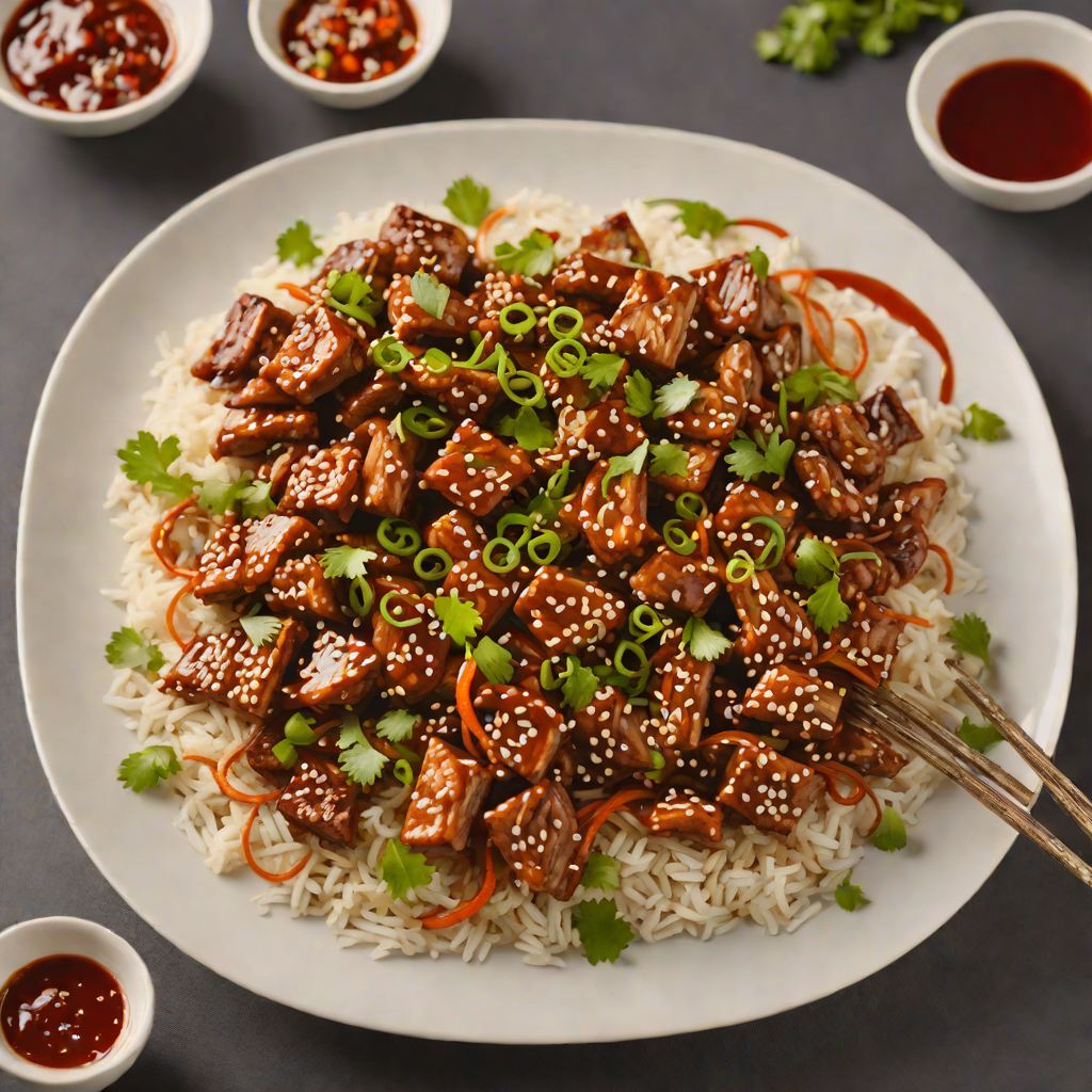 Spicy Korean-Style Stir Fried Pork with Gochujang Glaze