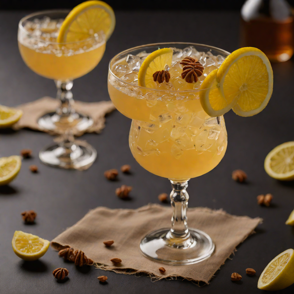 Spiced Honey-Lemon Whiskey Sour Cocktail