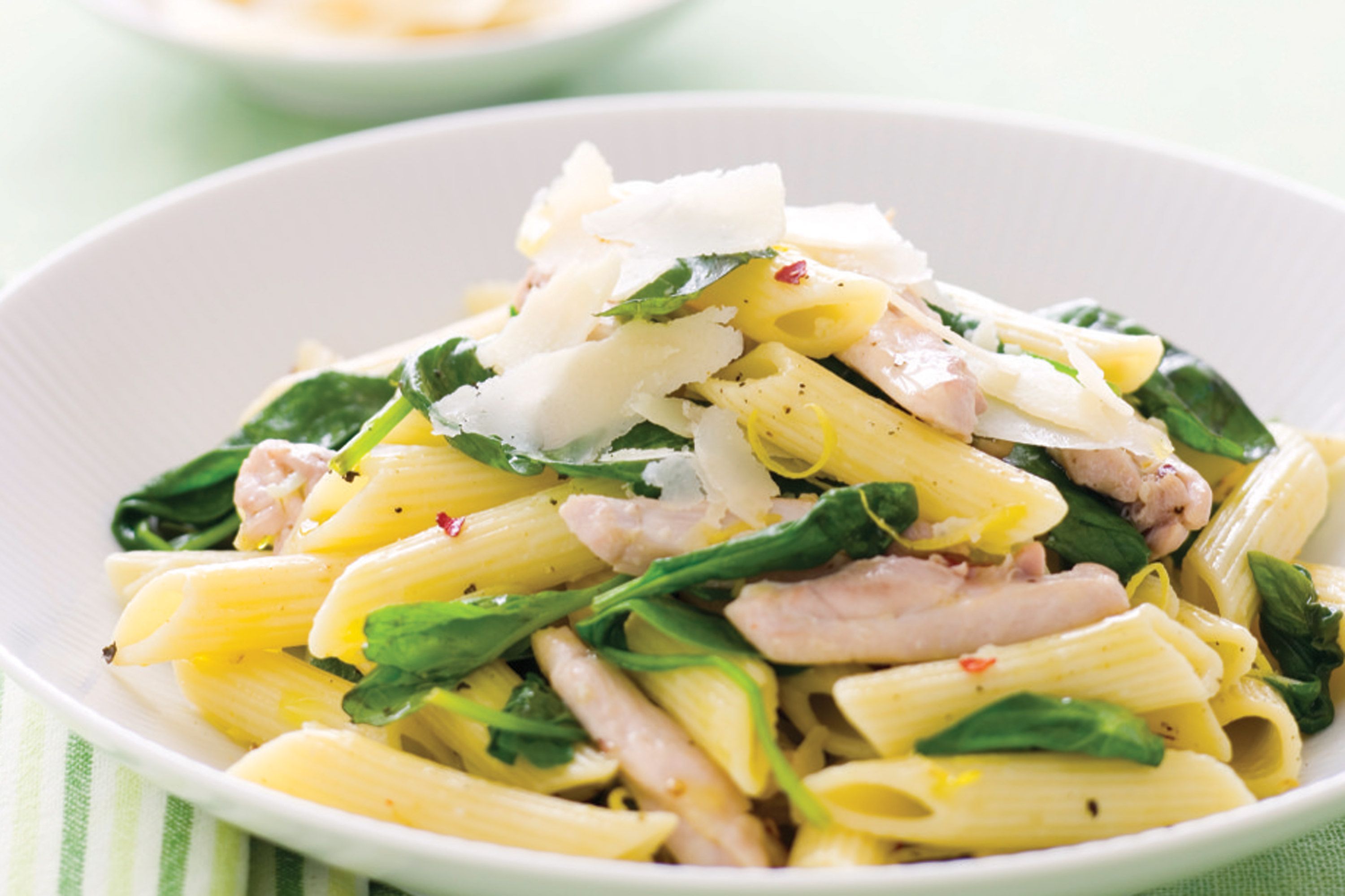 One-Pan Lemon Herb Chicken and Spinach Pasta