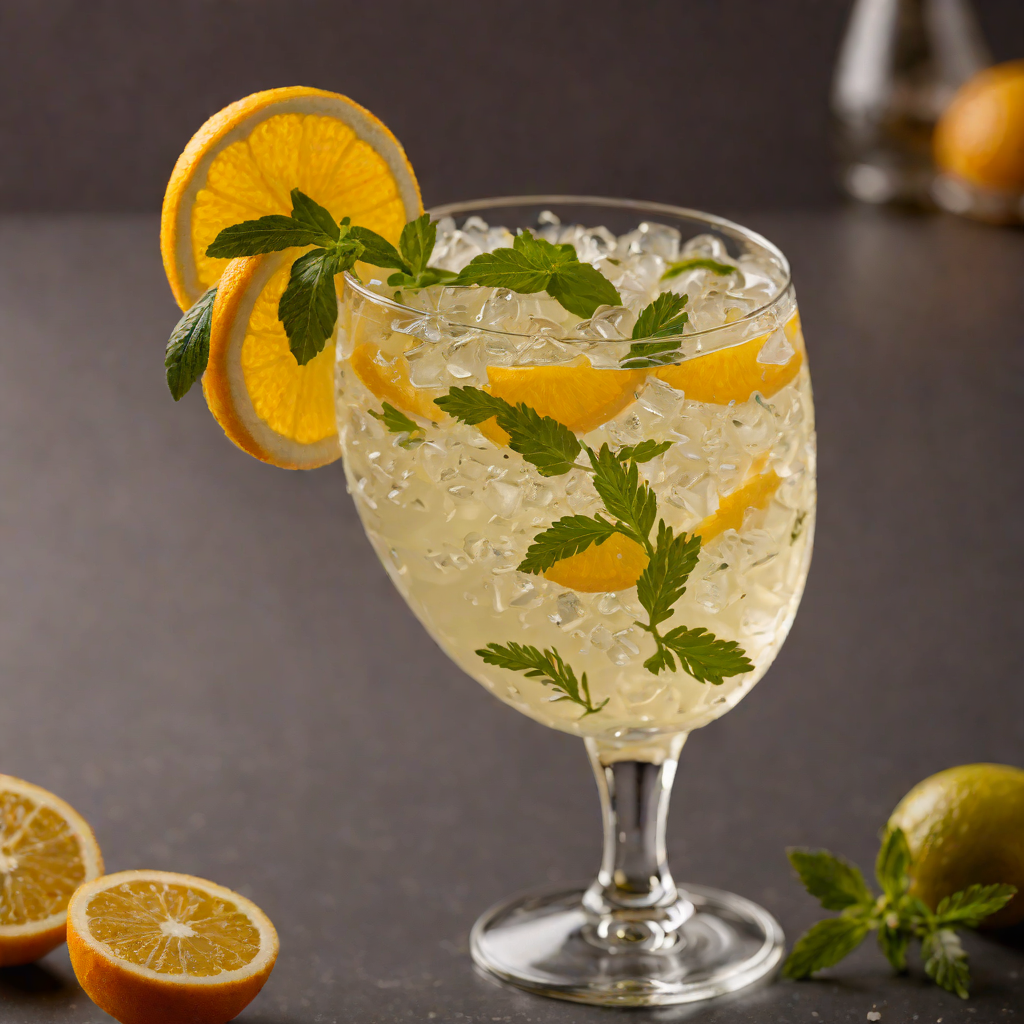 Citrus-Herb Gin Blossom Fizz