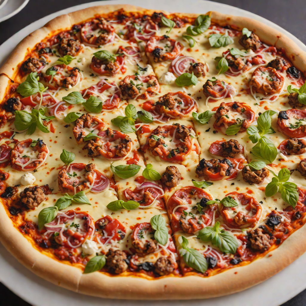 Hand-Tossed Neapolitan-Style Pizza with Spicy Italian Sausage