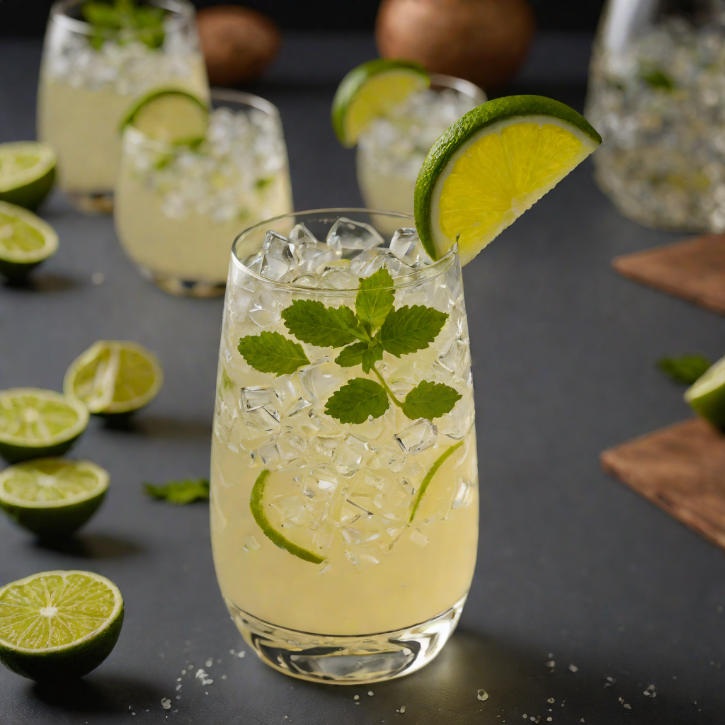 Bright Ginger-Lime Vodka Fizz