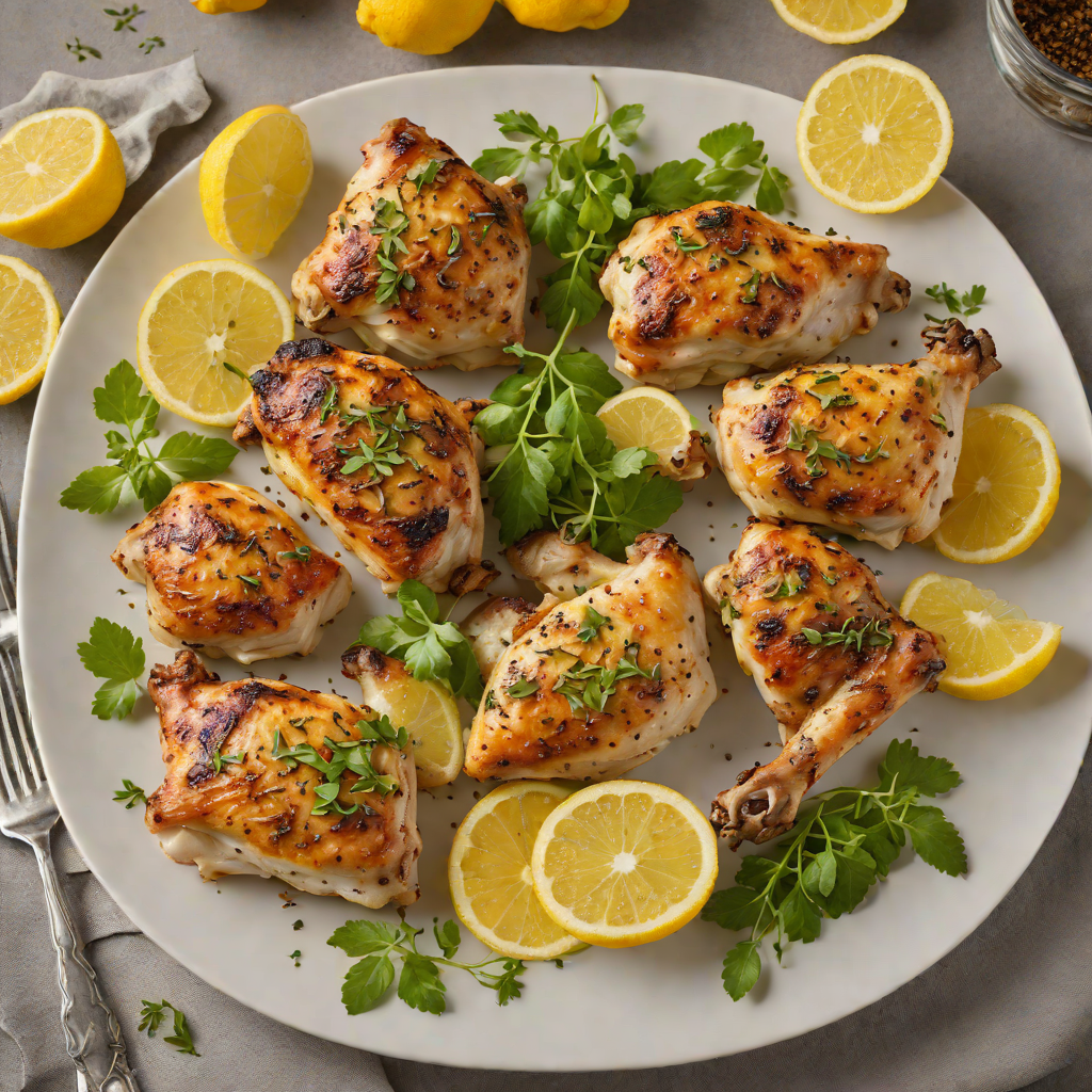 Oven-Roasted Lemon-Oregano Chicken Thighs