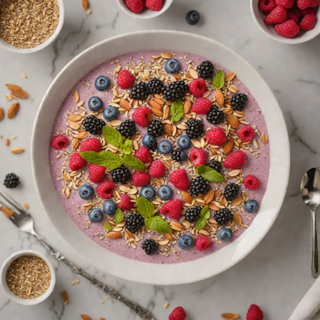 No-Bake Berry and Almond Chia Pudding