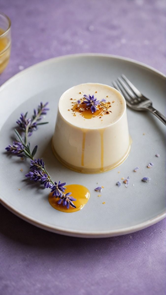 Vanilla Chai-Spiced Panna Cotta with Honey Drizzle
