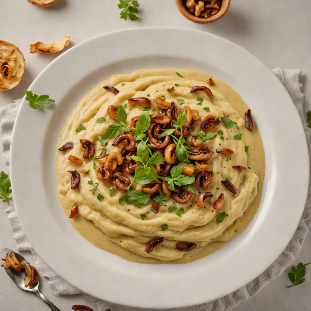 Santorini-Style Fava Bean Puree with Caramelized Onions