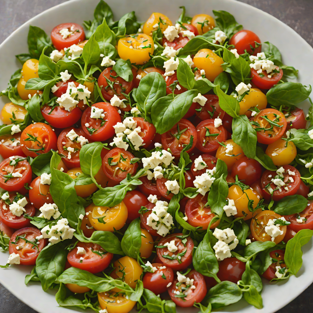 Oven-Roasted Santorini Tomato and Feta Salad