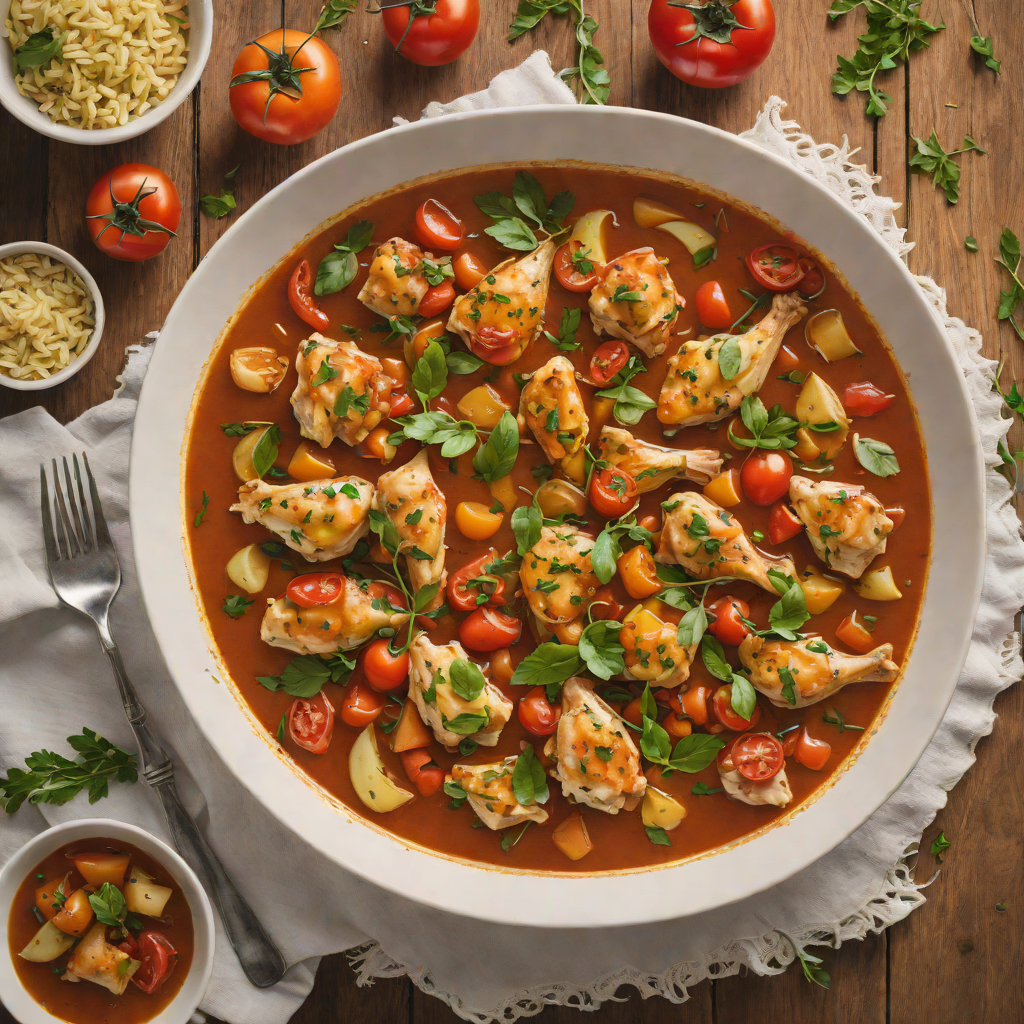 One-Pot Rustic Tomato and Herb Chicken Stew