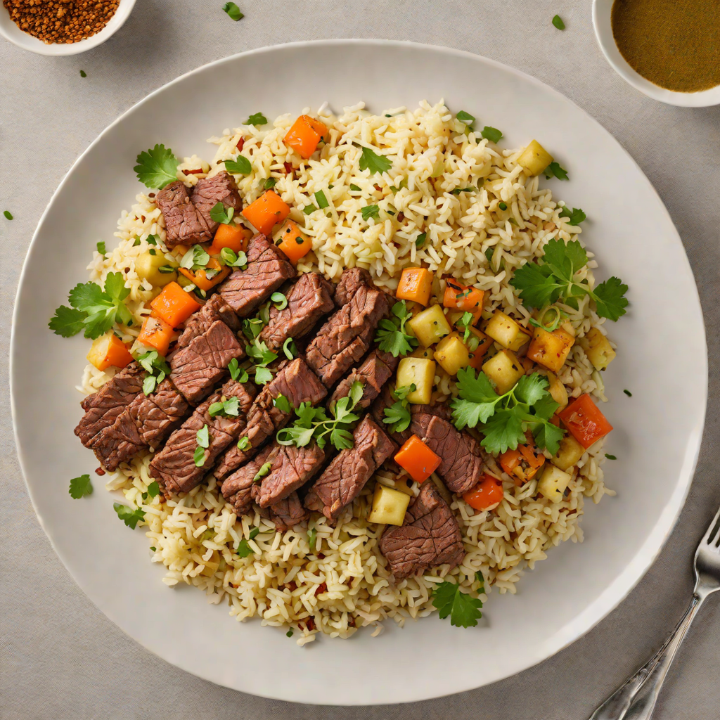 Cumin-Spiced Beef and Cauliflower Rice Bowl