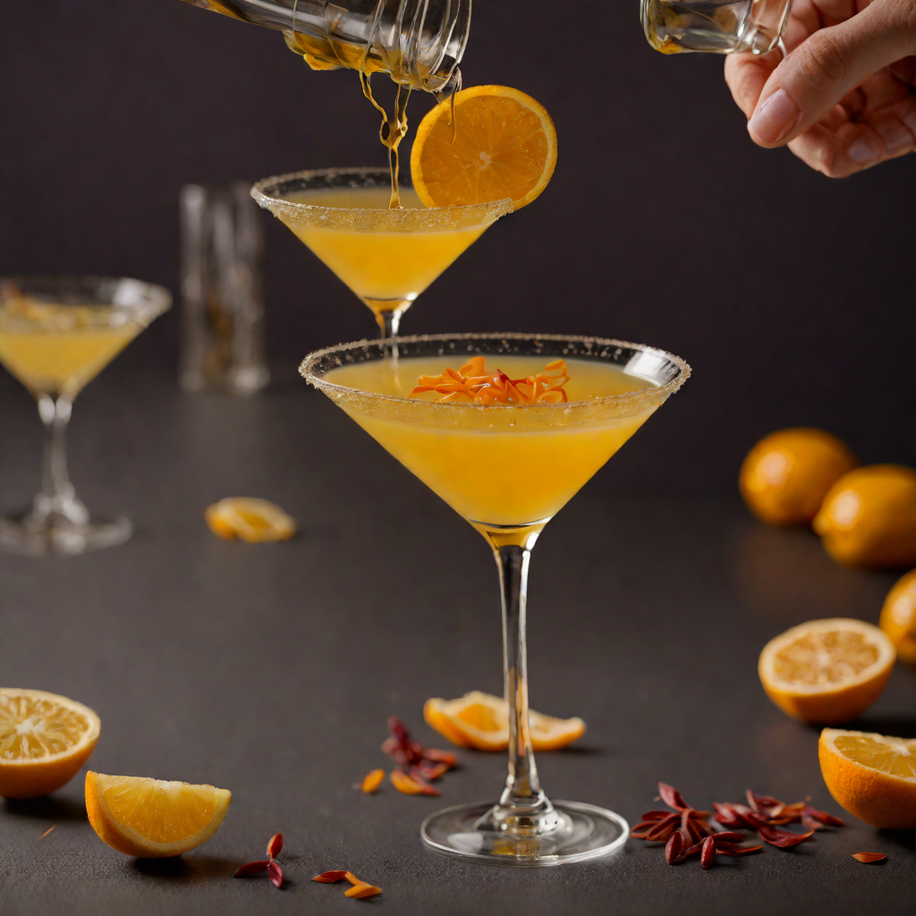 Customizable Saffron Citrus Martini