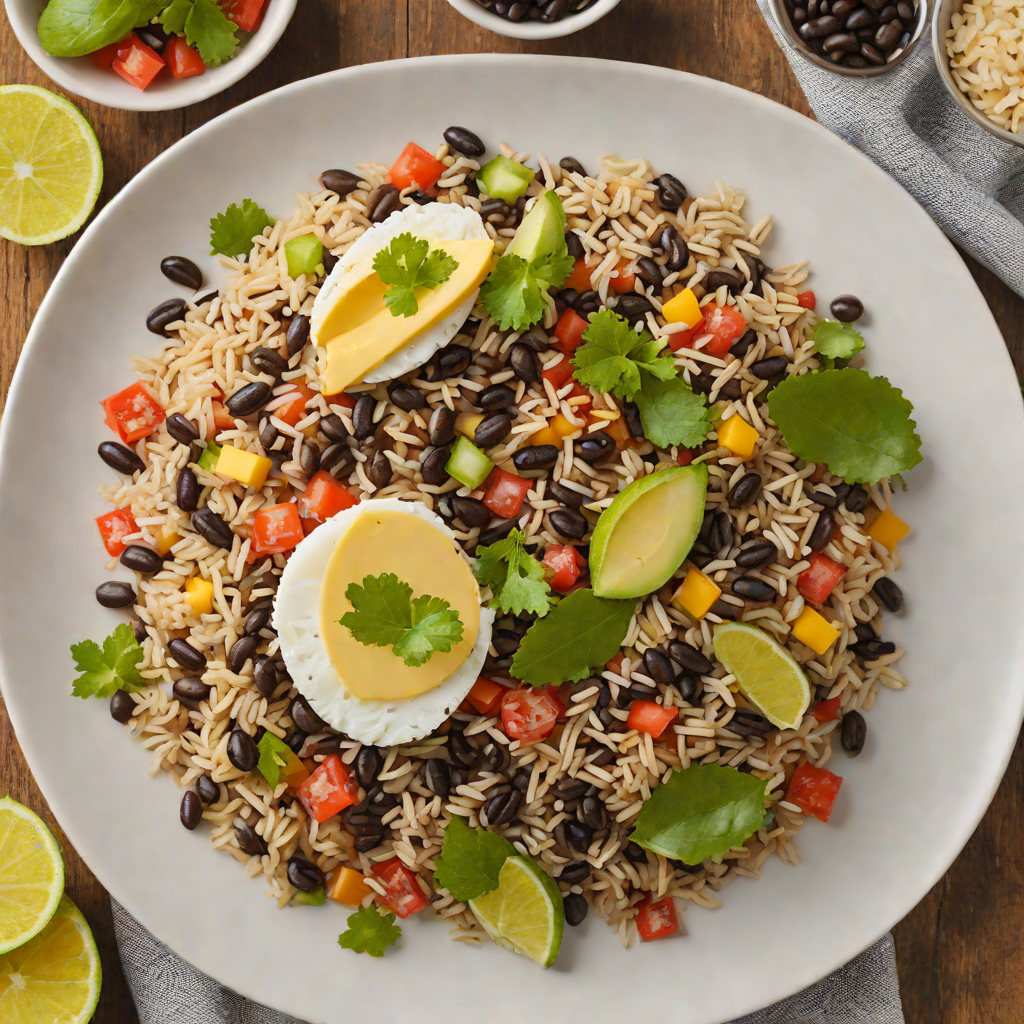 Costa Rican Gallo Pinto with Black Beans and Rice