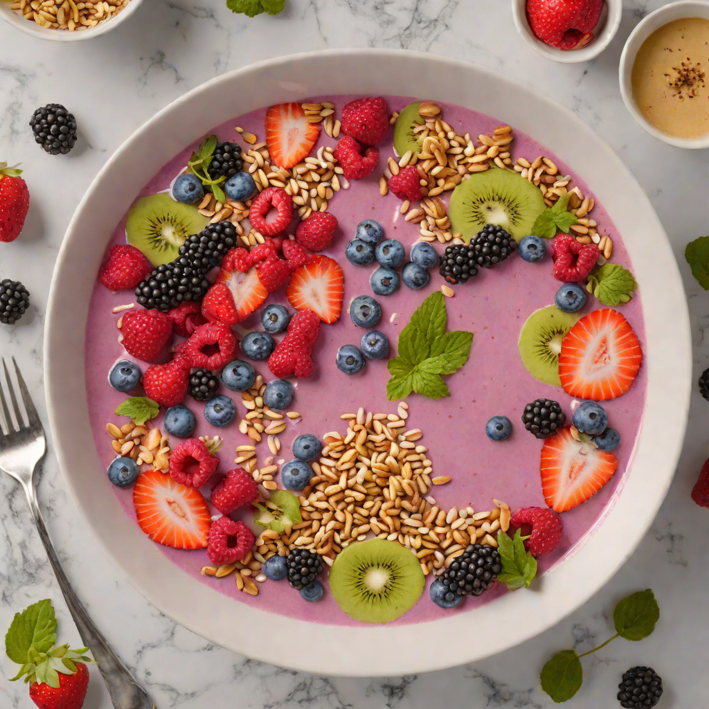 Probiotic Berry and Collagen Smoothie Bowl