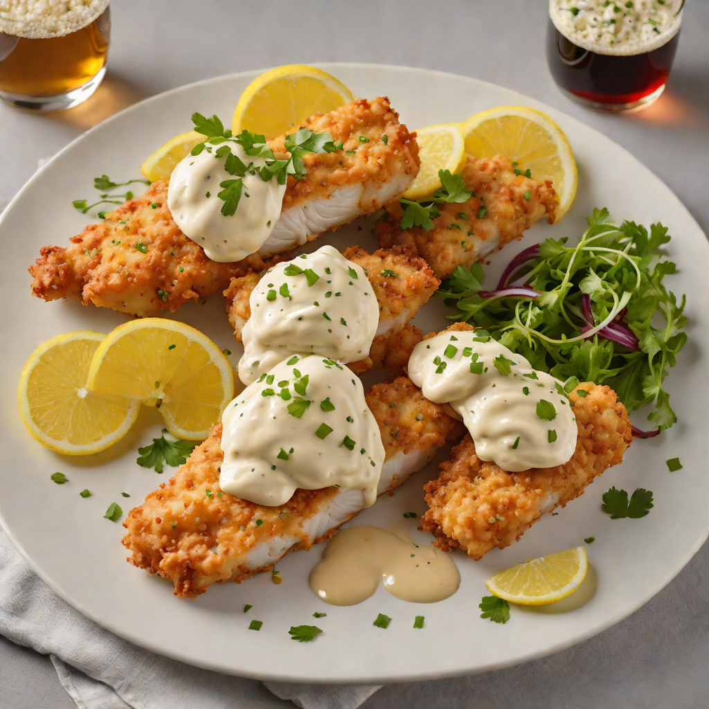 Beer-Battered Cod with Spiced Belgian Ale Tartar Sauce