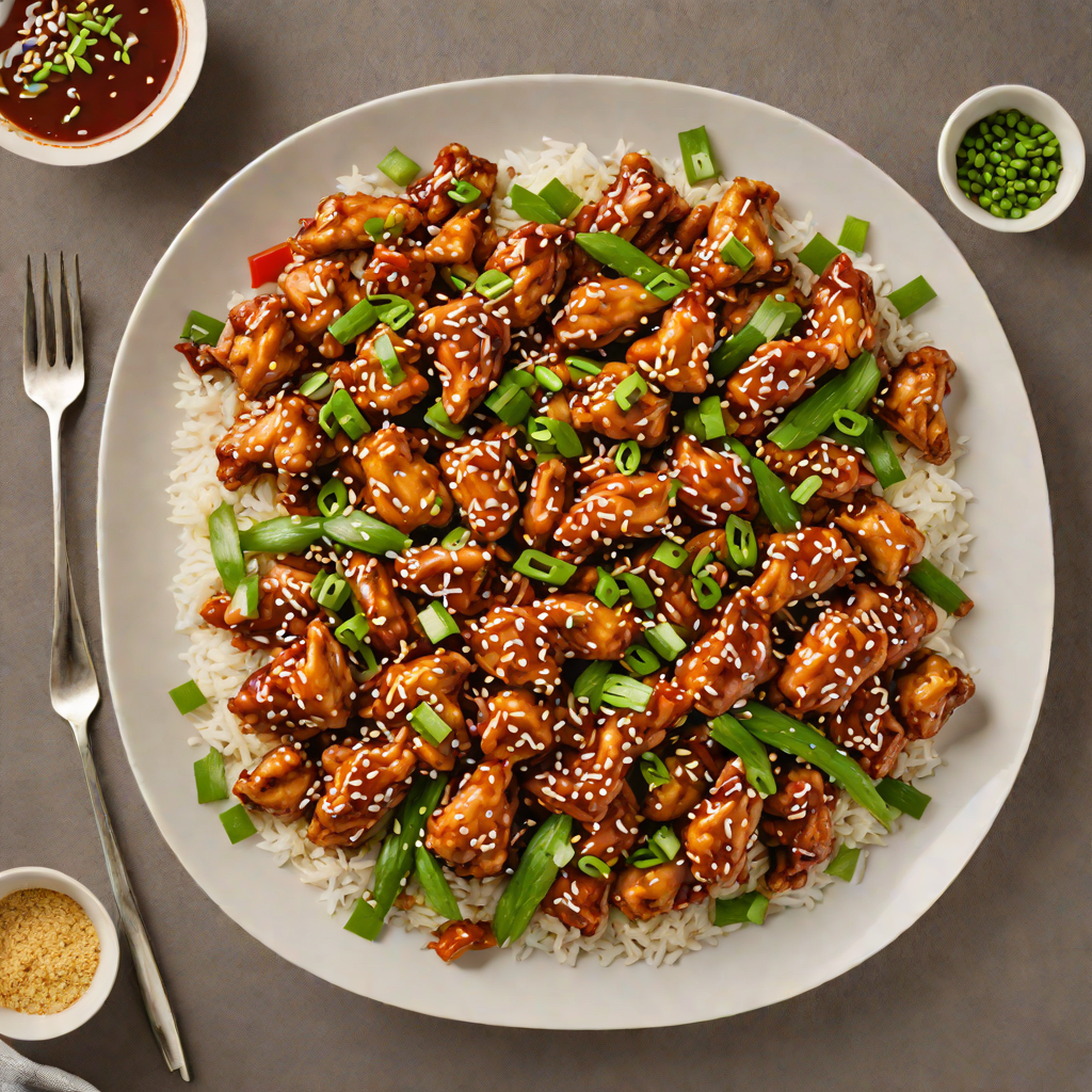Stir-Fried Korean Spicy Chicken with Sesame and Scallions