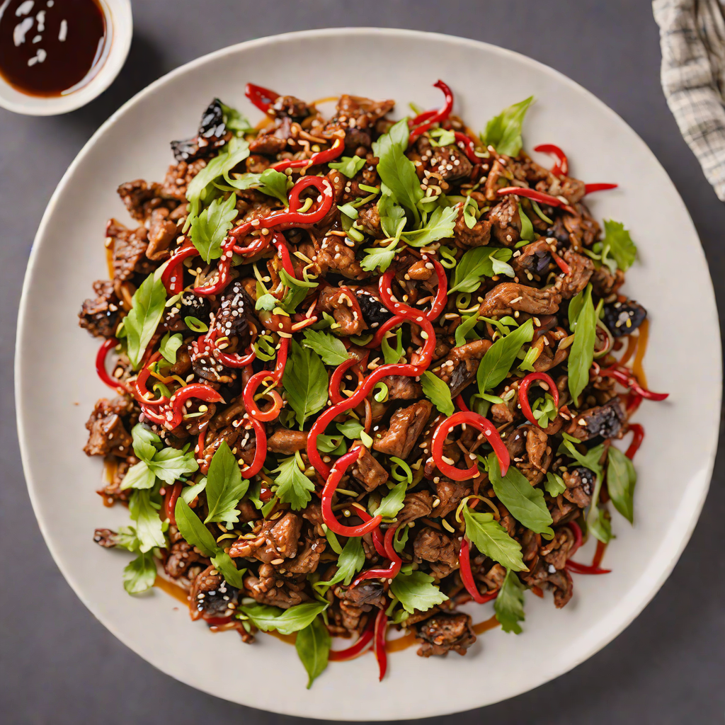 Stir-Fried Hunan Pork with Dried Chilies and Garlic