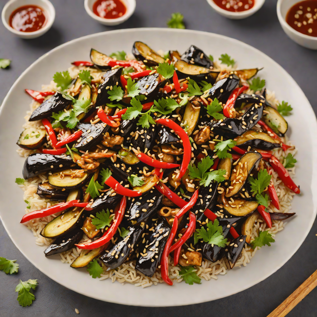 Hunan-Style Chili Garlic Eggplant Stir Fry