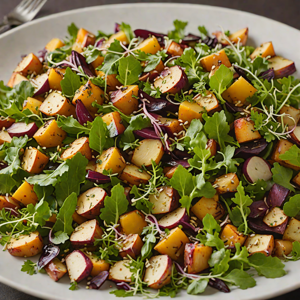 Rustic Northern Grain Salad with Roasted Root Vegetables