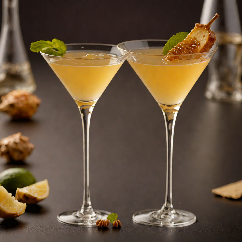 Contemporary Honey Ginger Martini