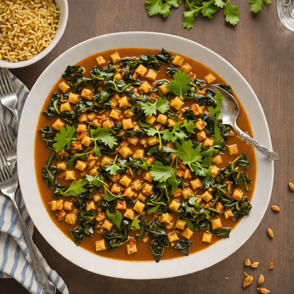 Spiced Ethiopian-Inspired Chickpea and Collard Greens Stew