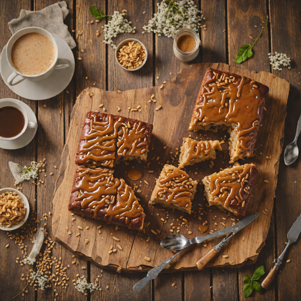 Half-and-Half Coffee Cake with Brown Sugar Glaze