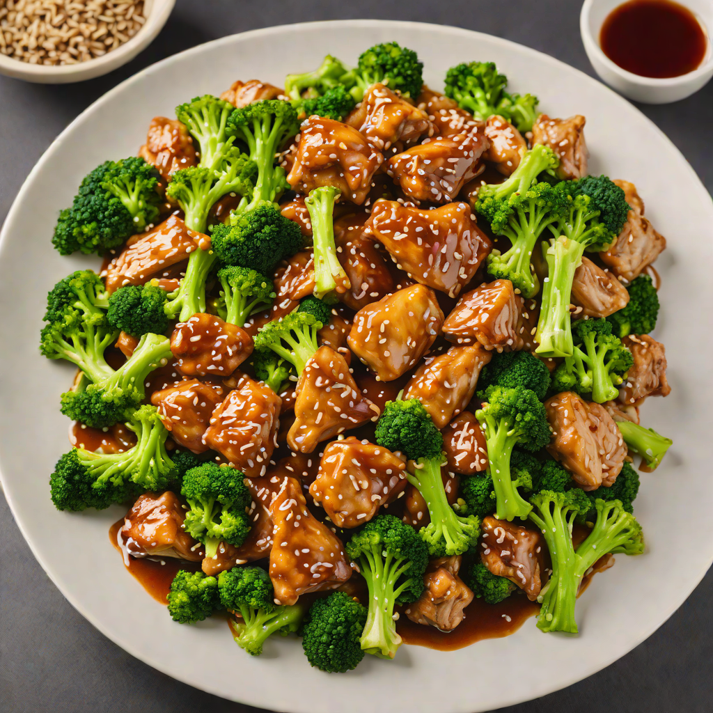 Stir-Fried Chicken with Broccoli and Ginger Soy Sauce