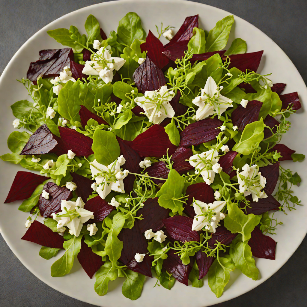 Royal Catchfly Silene Regia Inspired Roasted Beet and Goat Cheese Salad