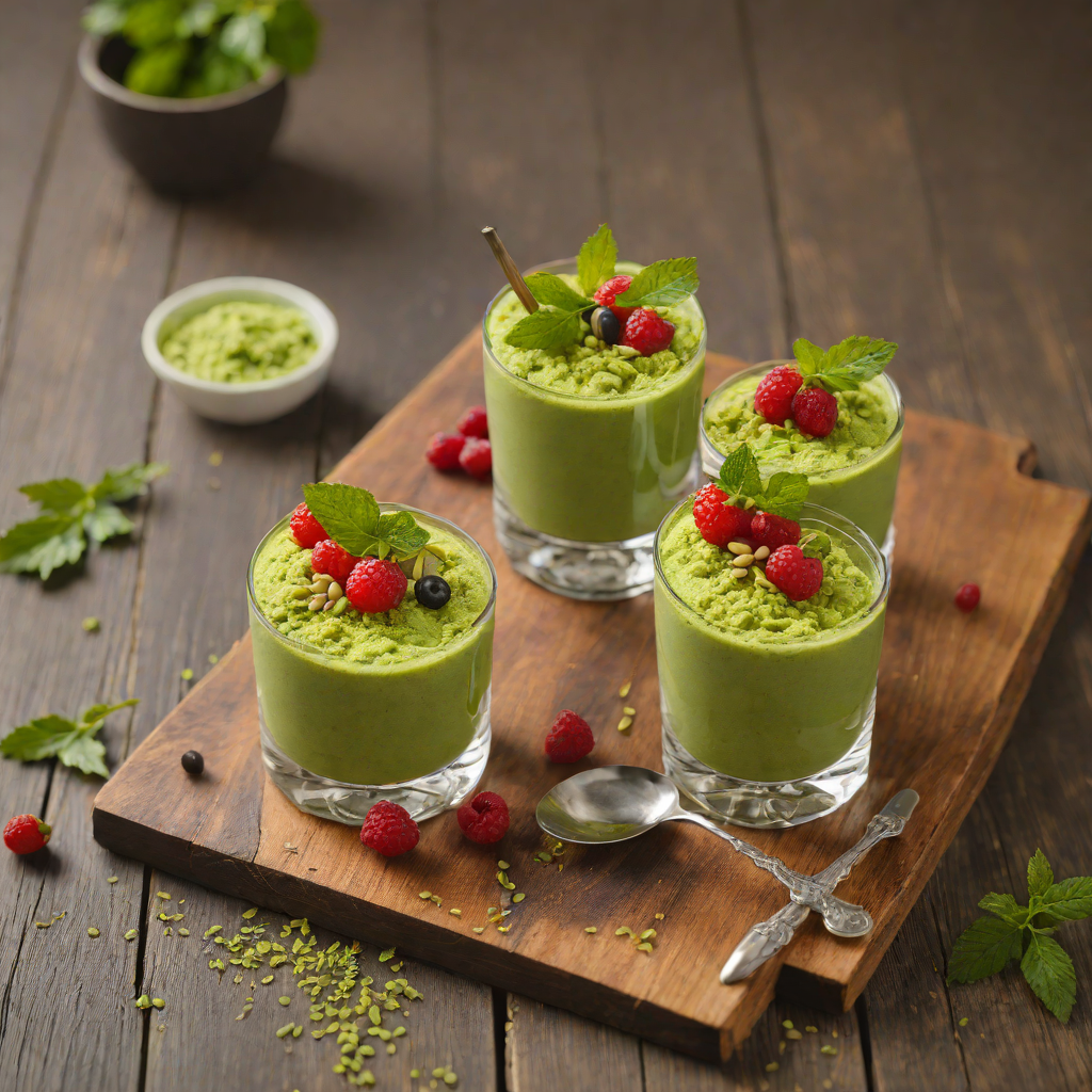 Sword Art Online Inspired Matcha Azuki Parfait