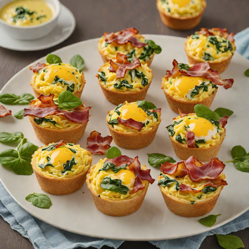Egg and Cheese Muffin Cups with Bacon and Spinach