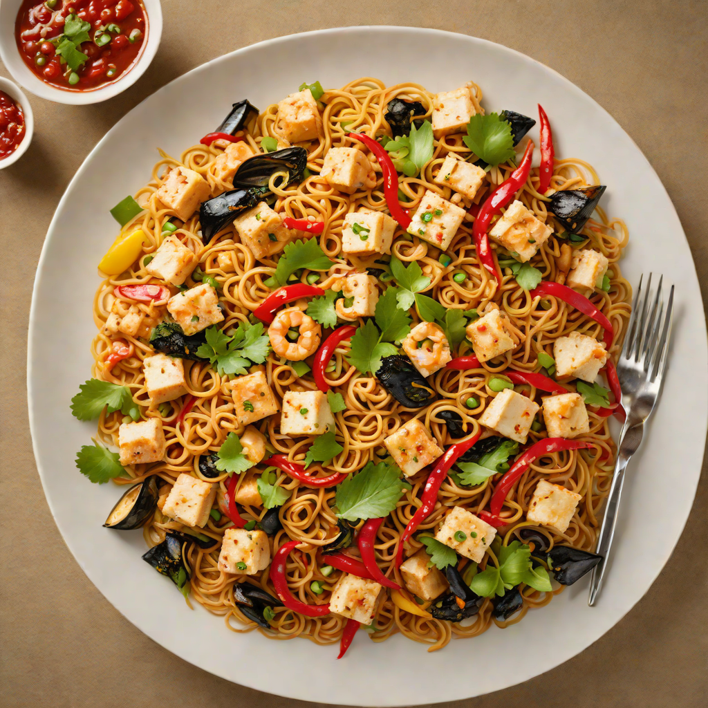 Seafood and Tofu Spicy Mala Stir-Fry