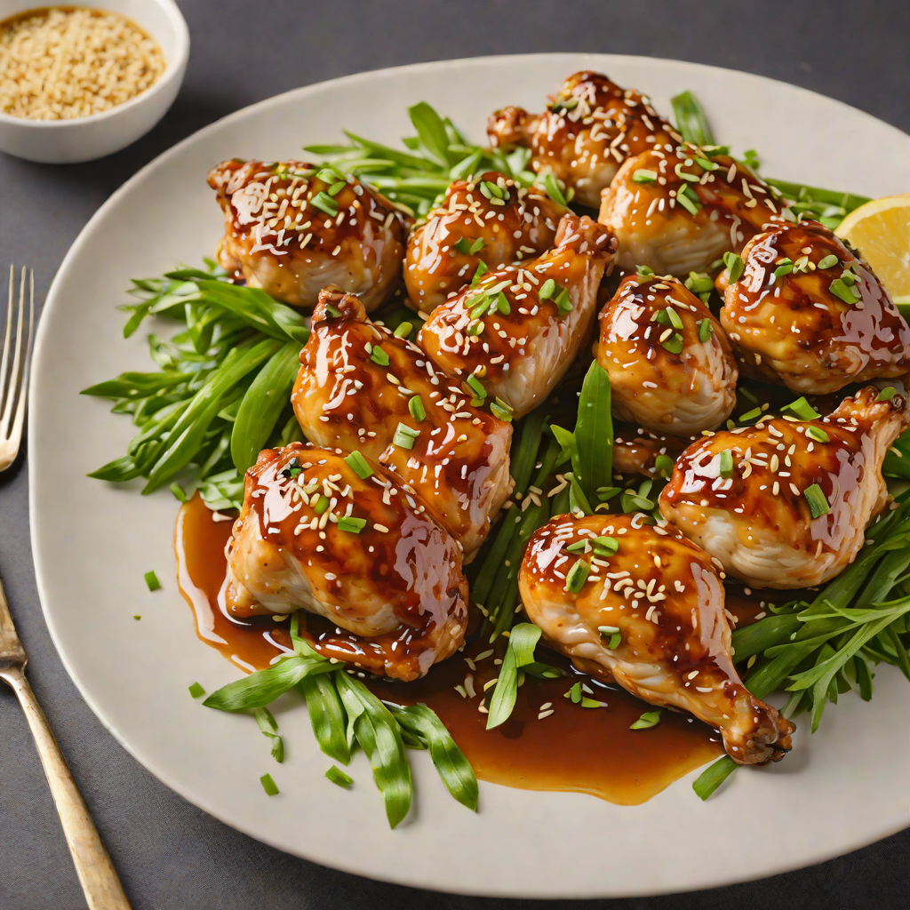 Honey-Glazed Chicken with Toasted Sesame and Scallions