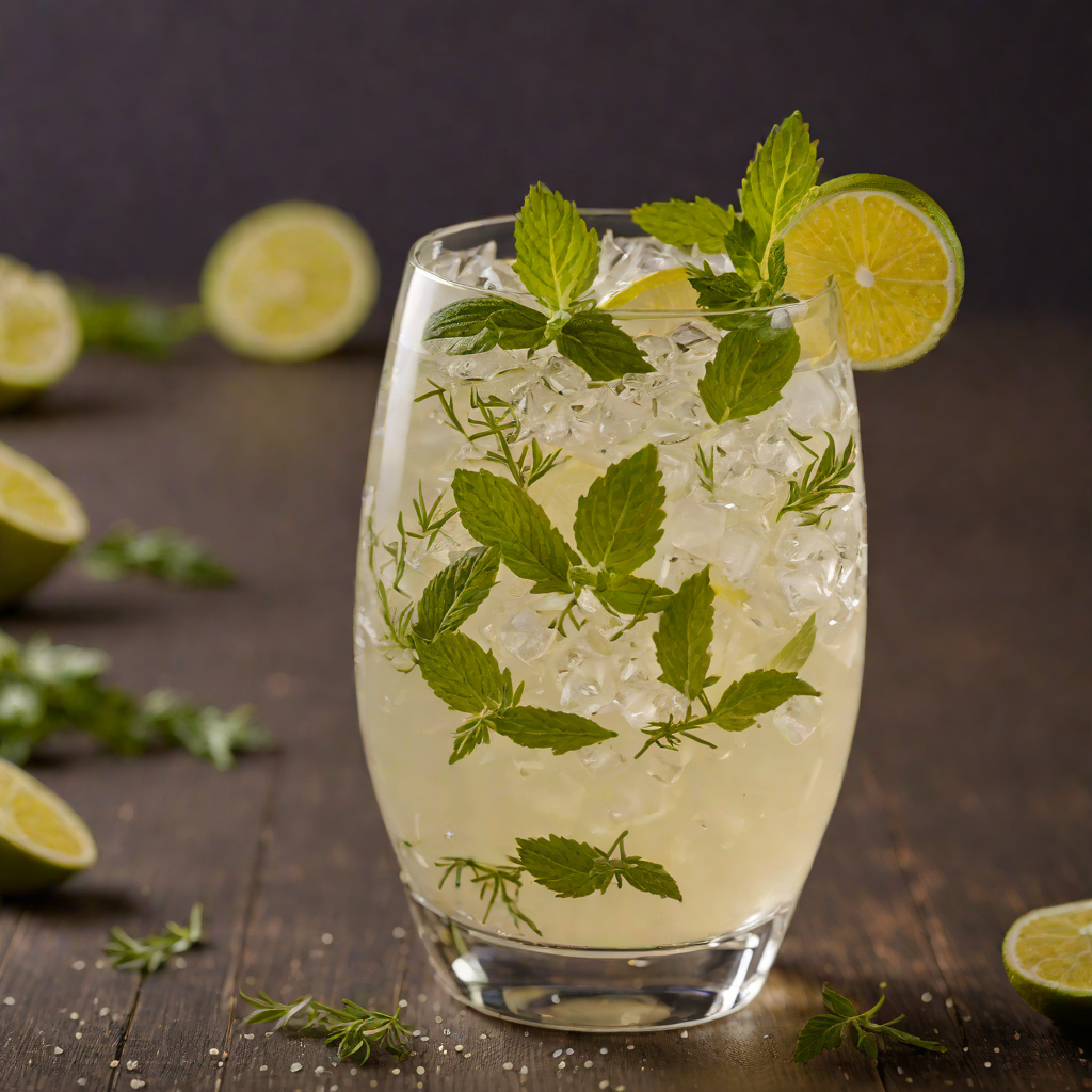 Mediterranean Herb-Gin Fizz