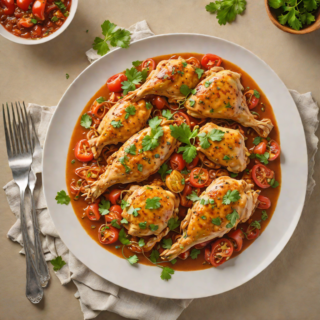 Slow-Simmered Salvadoran Chicken with Tomato and Chile