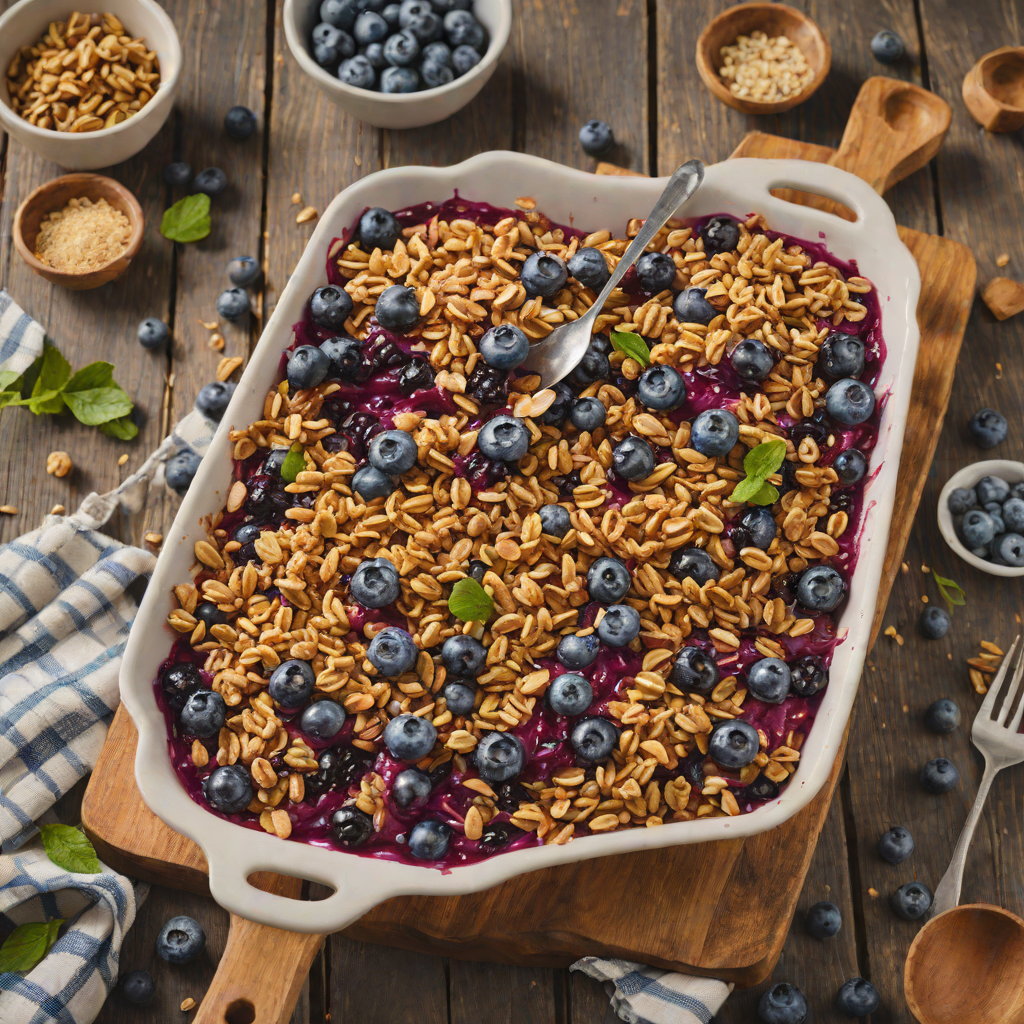 Five-Ingredient Blueberry Crisp