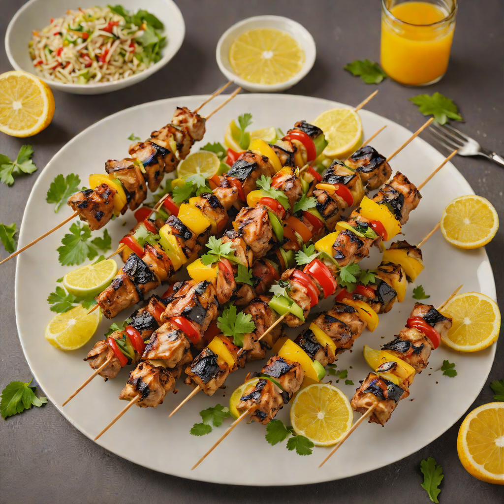 Citrus-Infused Caribbean Jerk Chicken Skewers