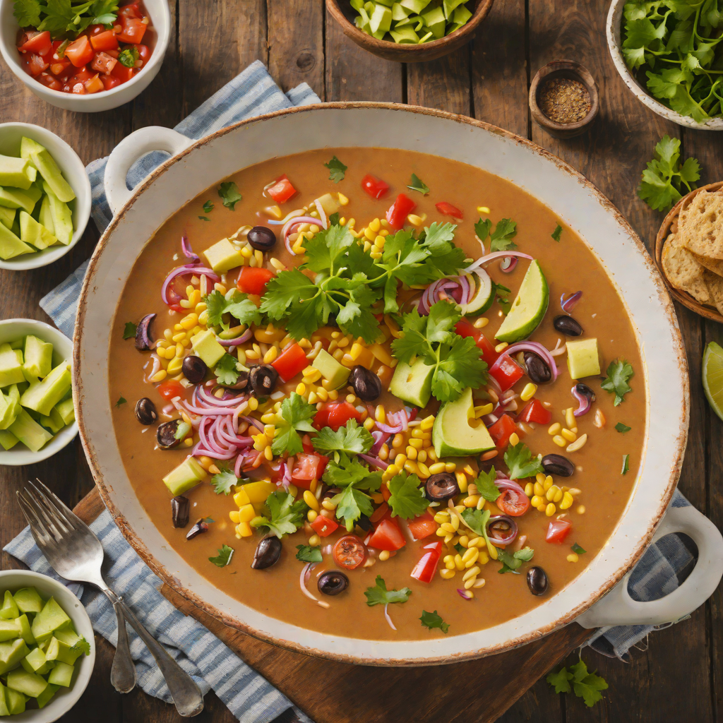 Tex-Mex Vaquero Soup with Garden Salad