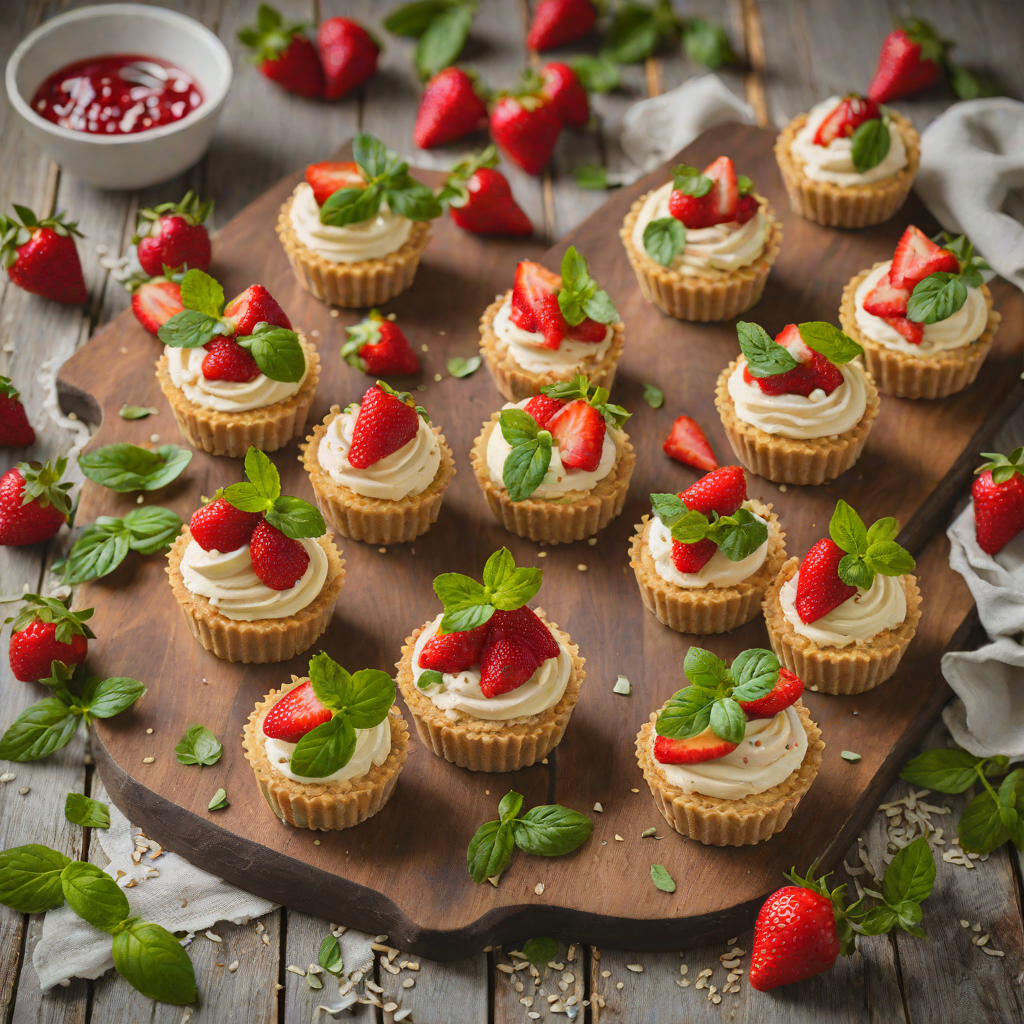 No-Bake Strawberry Basil Cheesecake Cups